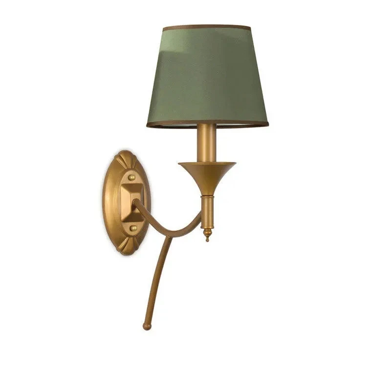 New Creative Fabric E14 Wall Lamp Bedroom Bedside Lamp Modern Simple European Living Room Hotel Study Office Wall Light Lamps