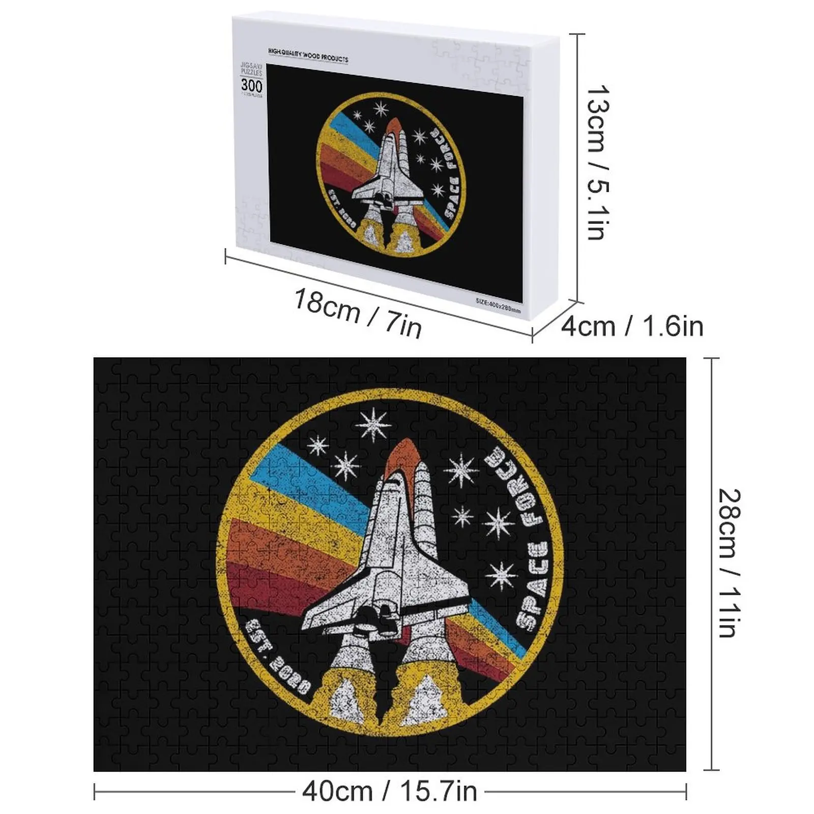 Space Force Shuttle Shirt Jigsaw Puzzle Woodens For Adults Personalised Wood Animals Scale Motors Puzzle