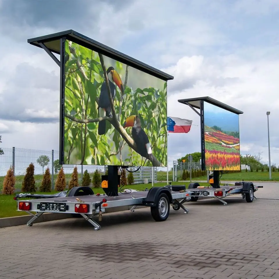 Mobile LED Billboard Road Show Mobile Trailer LED Sign Board P4 P5 P6 P8 P10 Advertising Vehicles Screen