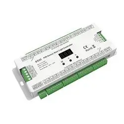 Sensore PIR Controller per scale 32CH Single Color 2CH RGB Pixel SPI LED Strip Dimmer luce per scale interne Controller ES32 5V-24V