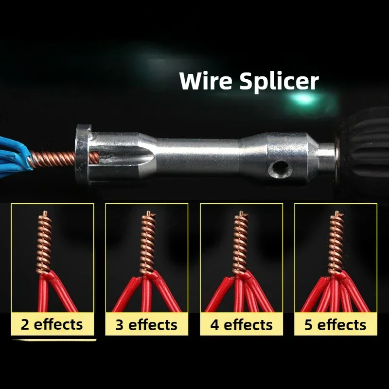 Automatic Wire Stripper Twisted Wire Tool Cable Peeling Twisting Connector Electrician Artifact Connector Hand Tools Multitool