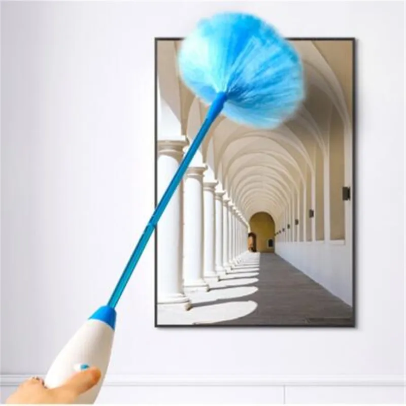 Electric Spin Duster 360 Adjustable Feather Duster Brush Dust Cleaner Cleaning Brush Household Cleaning Tool Instant Duster