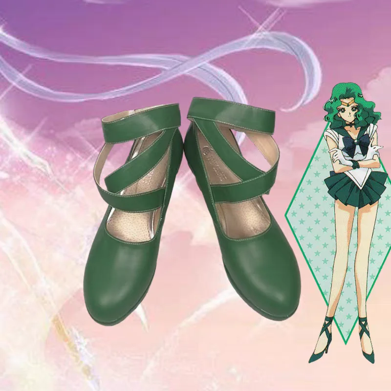 

Аниме Sailor Neptune/Kaiou Michiru Обувь для косплея Сапоги Реквизит для вечеринки в честь Хэллоуина