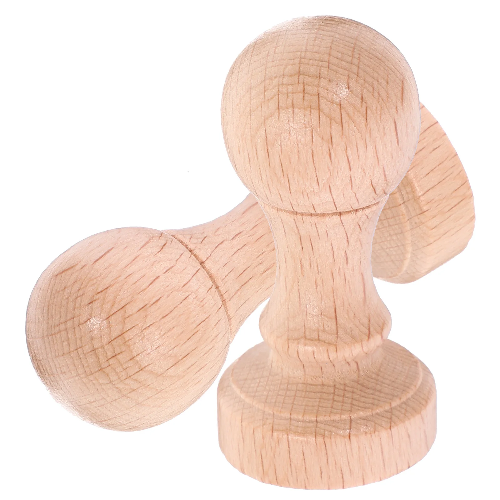 Natural Wood Stamp for Manualidades DIY - usage example