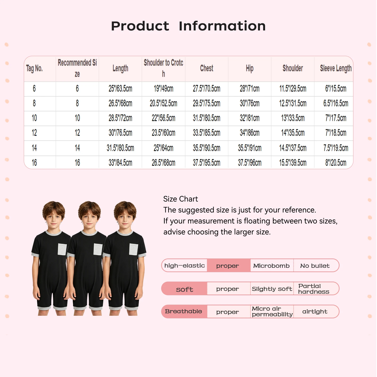 3Pcs Unisex Kids Special Needs Adaptive Clothing Autism Sensory Boys Girls Anti-Strip Jumpsuit Short Sleeve Back Zipper Bodysuit - view 6