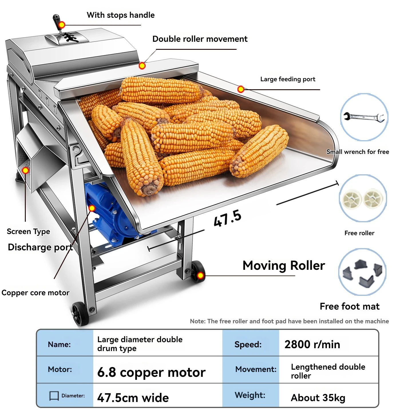 Electric Corn Thres…