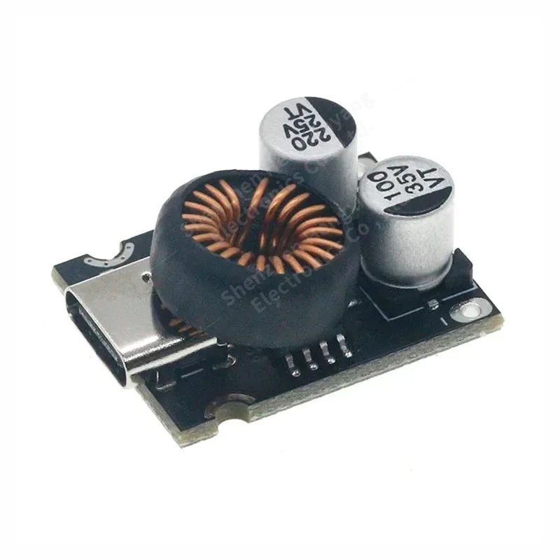 DC-DC Power Buck Module 12-30V to PD2.0/PD3.1 QC3.0 Fast Charging Single USB Charging Converter Board