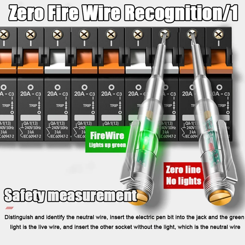 4PC Intelligent Induction Power Voltage  Pen 24-250V Circuit Tester Electrical Screwdriver Indicator Electrician