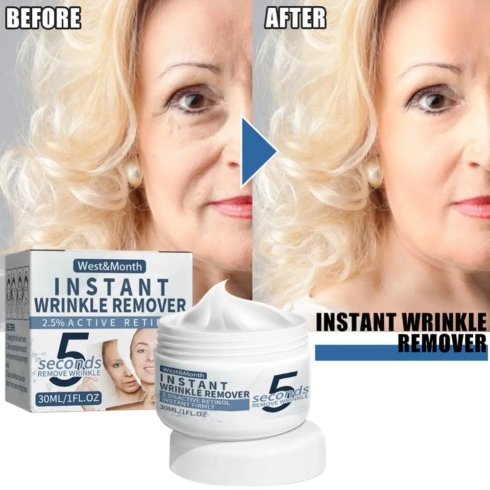 

5 Seconds Wrinkle Remover Instant Firmly Anti Aging Moisturizing Remove Fineline Face Cream Beauty Skin Care 40g