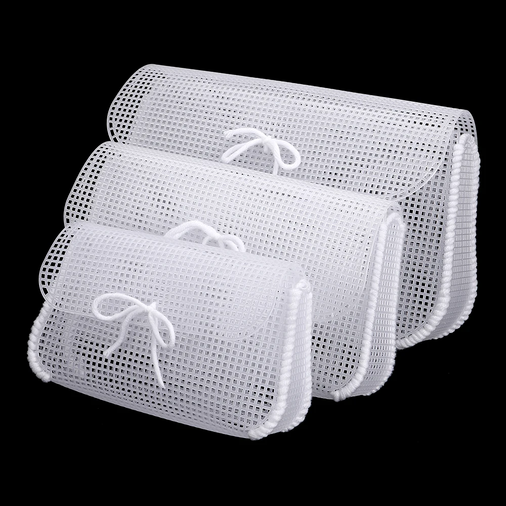 3pcs/set White Weaving Plastic Sheet for DIY Handmake Crochet Hand Bags, Durable Mesh Grids, DIY Knitting Craft Design Template - view 6
