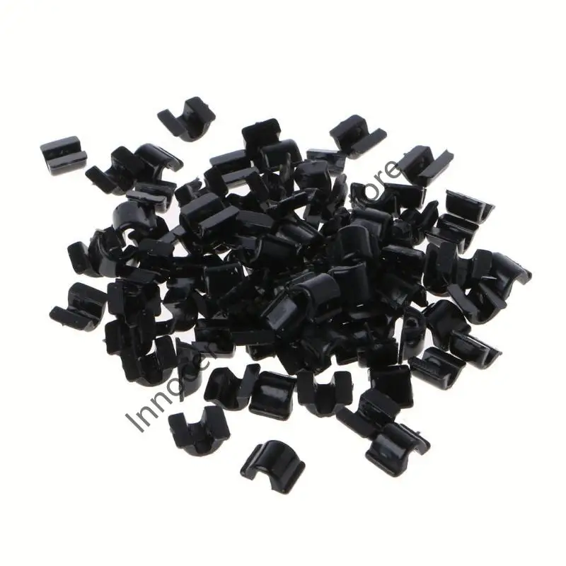 

3XUA Hair Rope Base Settings Plastic Buckle Hair Ring Holder for Diy Making Hair Rope