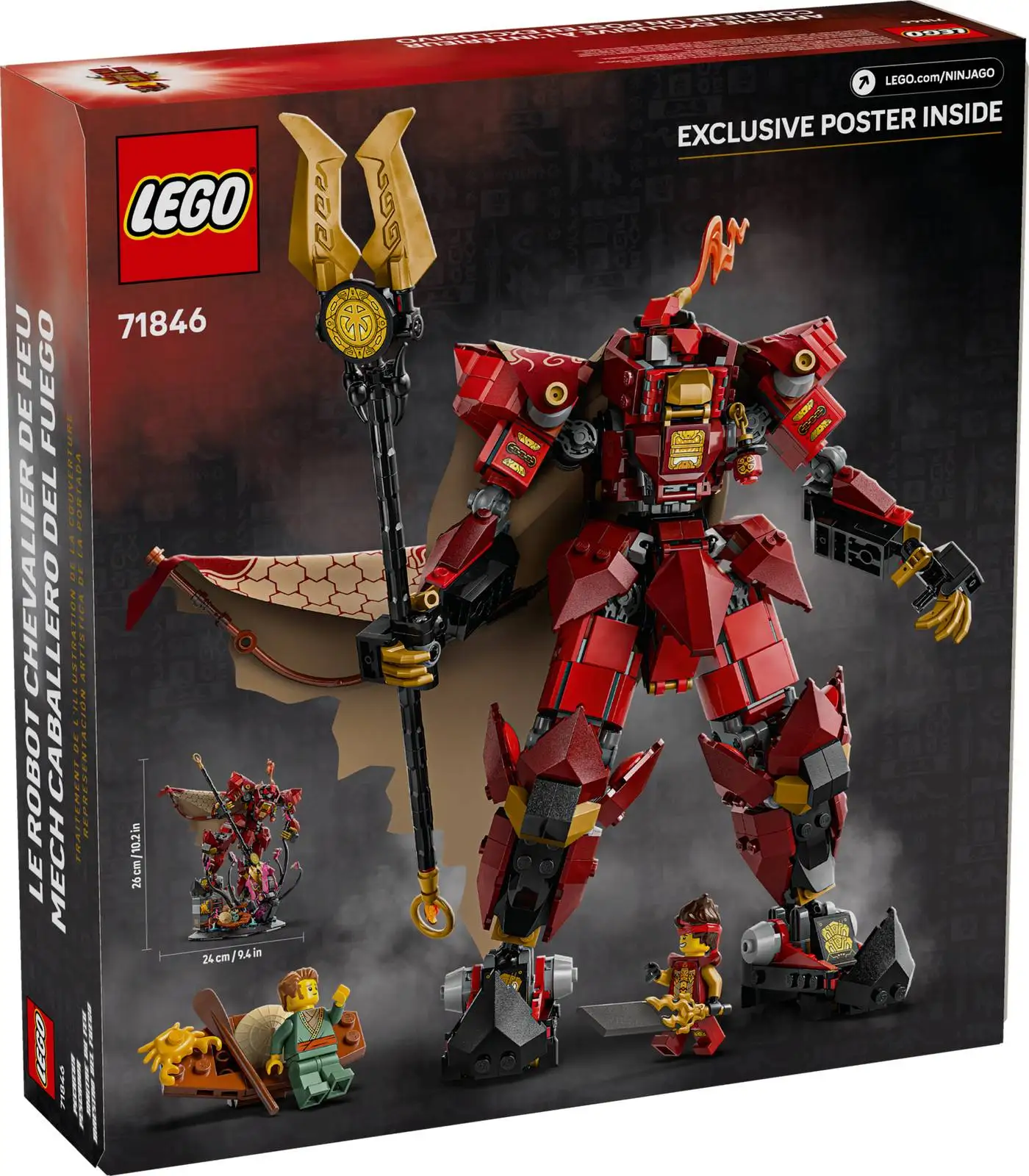 LEGO ® Kit de construção NINJAGO The Fire Knight Mech 71846
