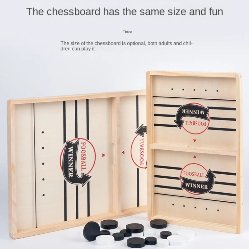 Table Hockey Game Family Table Board Games Catapult Chess Parent-child Interactive Toy Fast Sling Puck Game Ice Hockey Games