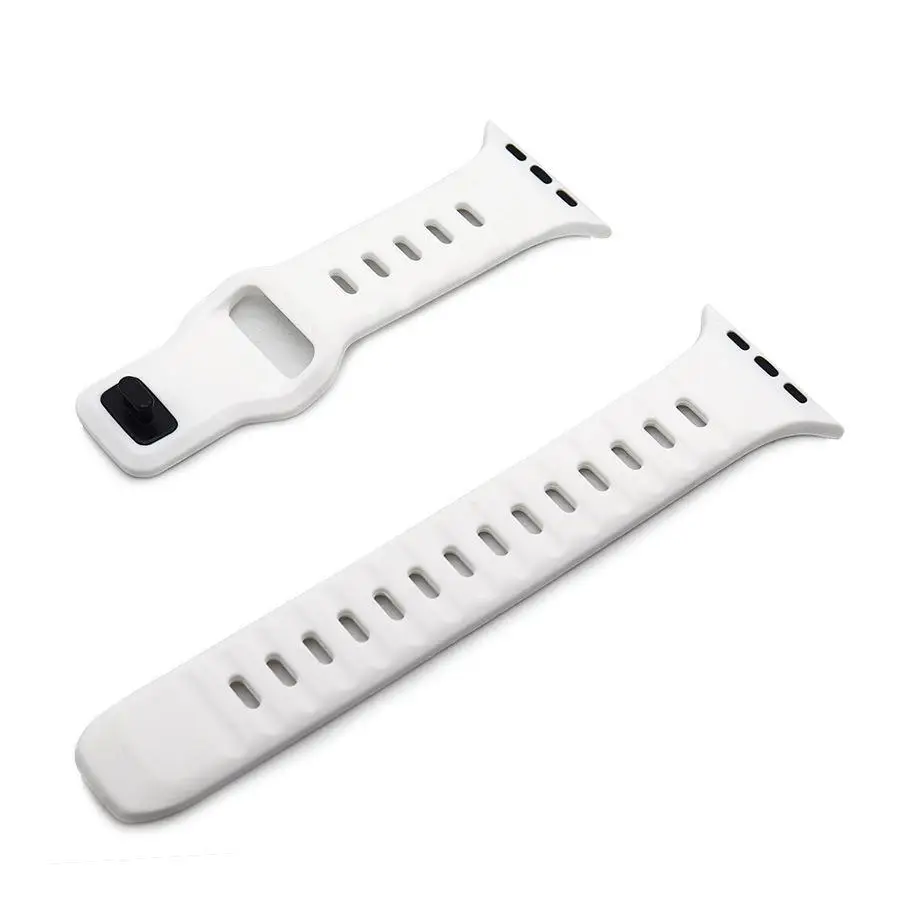 Per cinturino Apple Watch Ultra2 49mm cinturino in Silicone cinturino sportivo per Iwatch Series 9 8 7 4 3 2 Se 42/44/40mm accessori per cinturino