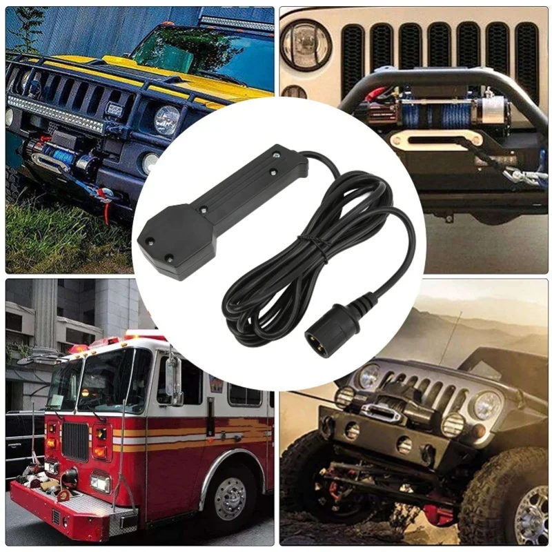 12V HandHeld Winch Remote Controller With 9ft Cable Electric Manual Waterproof For ATV UTV