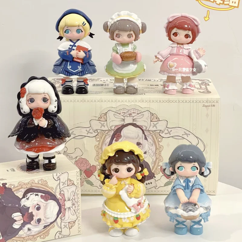 

Yuli Spring Sisters Tea Party Trendy Blind Boxes Lolita-Style Cute Figurines Desktop Decorations Mystery Blind Boxes Gifts