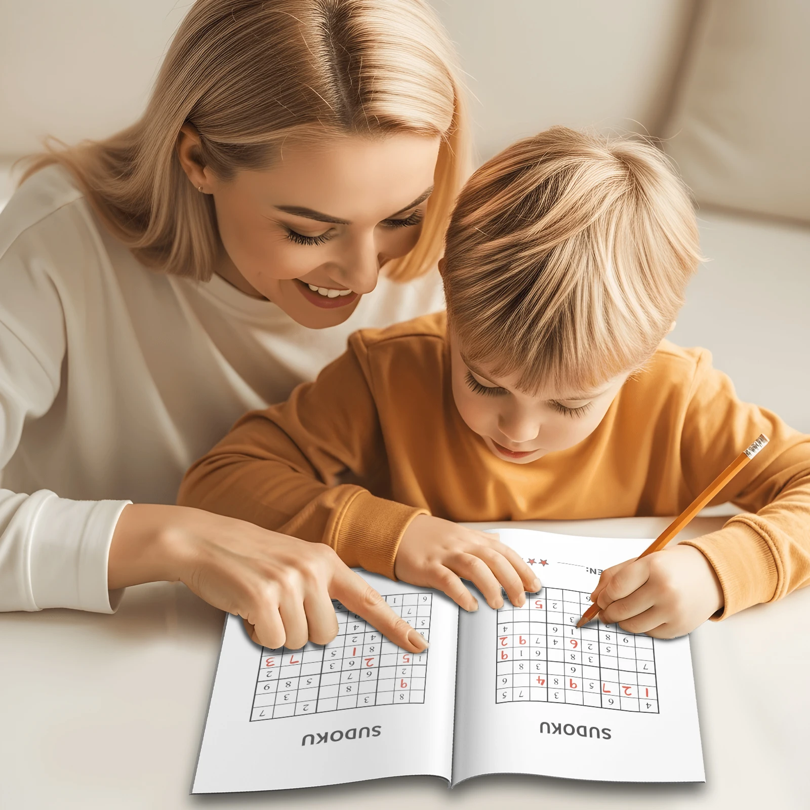 Kids Early Education Sudoku Puzzle Book, Brain Teaser Logic Game Workbook, Number Reasoning Training Book for Toddlers view 6