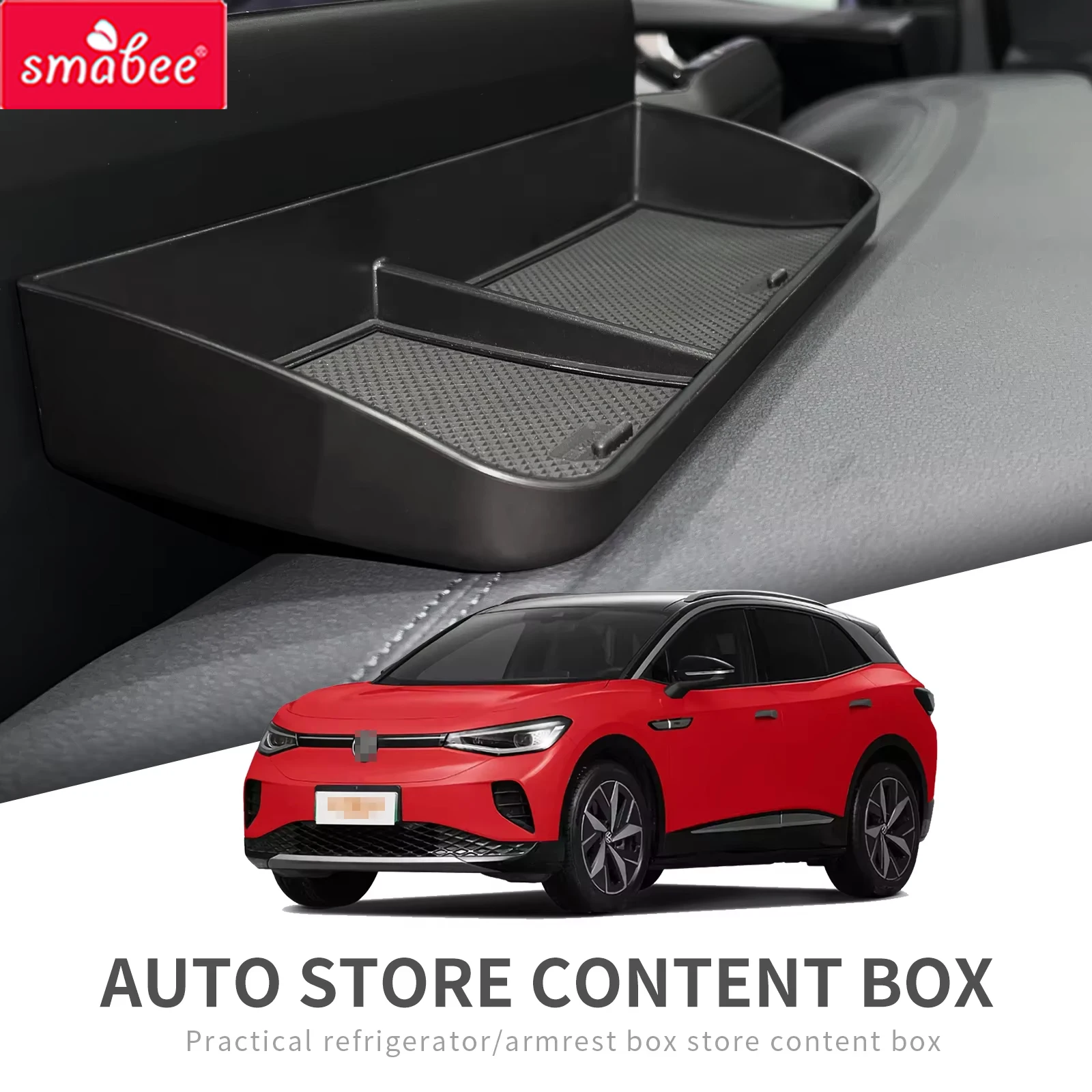 Smabee para VW ID.4 ID4, Tela de Exibição do Console Central, Caixa de Armazenamento Oculta Atrás do Painel, Organizador de Acessórios para Carro
