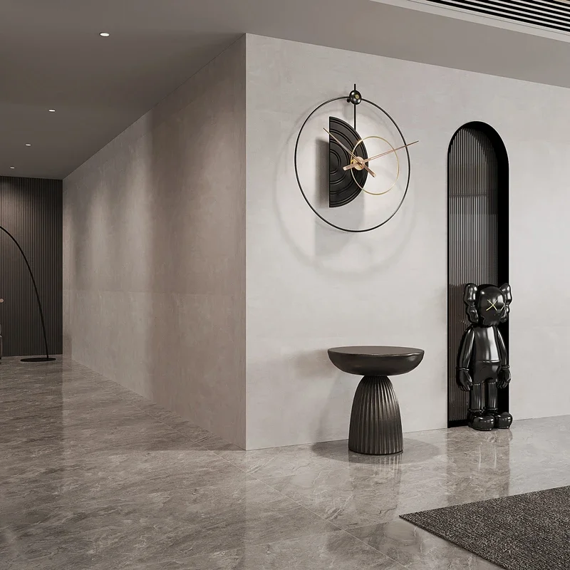 Modern Wall Clock Metal Decorative Silent Non-Ticking Big Clocks Modern Home Decorations for Living Room Large Wall Clocks