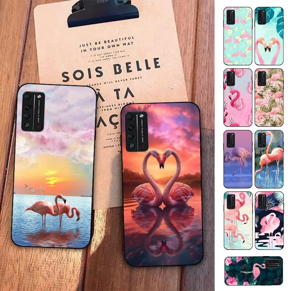 

Cute Flamingo Phone Case For Huawei Honor 10 lite 9 20 7A 9X 30 50 60 70 pro plus Soft Silicone Cover