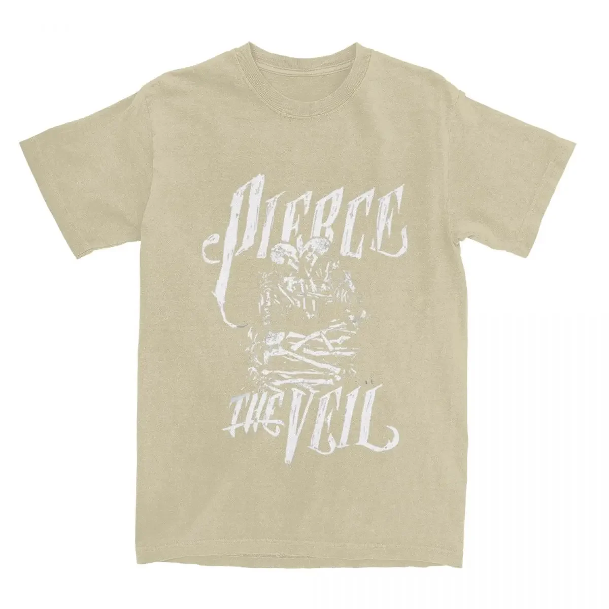 روك باند بيرس الحجاب قميص ميرش الرجال النساء الجرافيك تيز ملابس قصيرة الأكمام حجم كبير القطن للجنسين تنفس #3