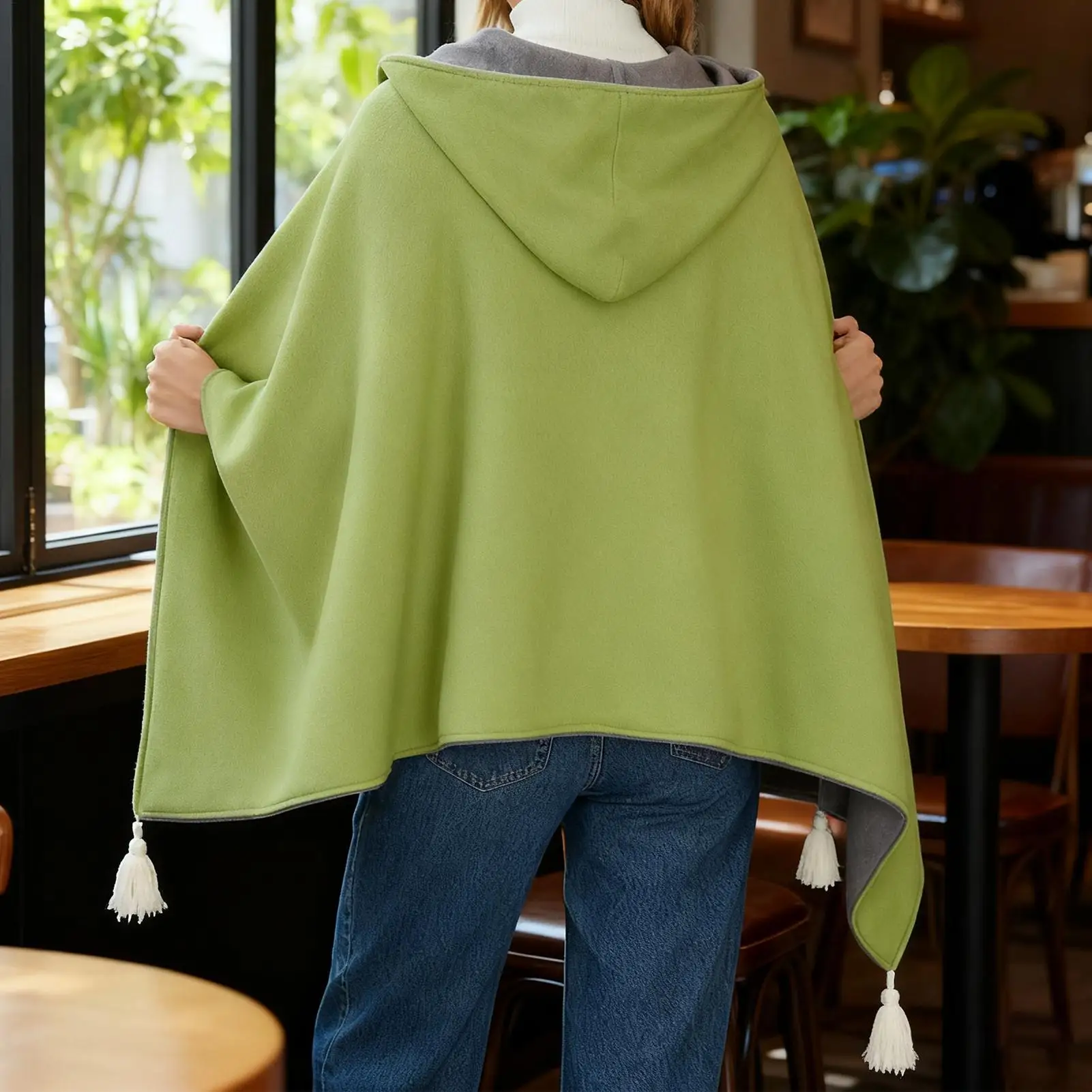 Portable Heated Shawl 3-Level Safe Portable Soft Heating Throw Women Wearable Heated Blanket For Couch Sofa Home Dorm Offices