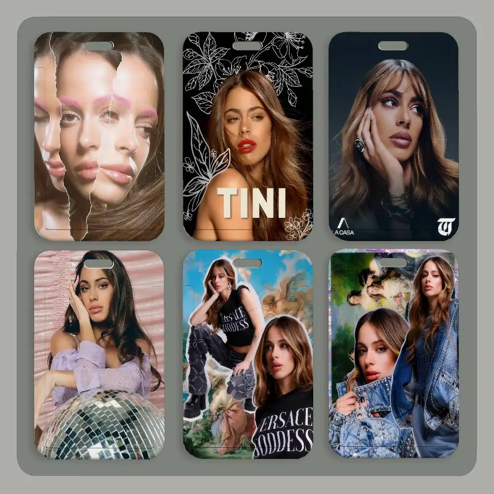 Porta Tarjetas de Identificación con Correa para el Cuello de la Cantante Artista Martina Stoessel TINI, Porta Credenciales de Trabajo, Regalo