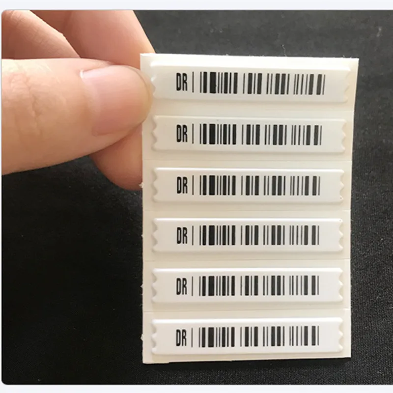 1000 Pieces/Lot 58KHz Anti-theft Magnetic Soft Label Supermarket Store Products Bar Code Tag EAS Security Anti-Theft DR Labels