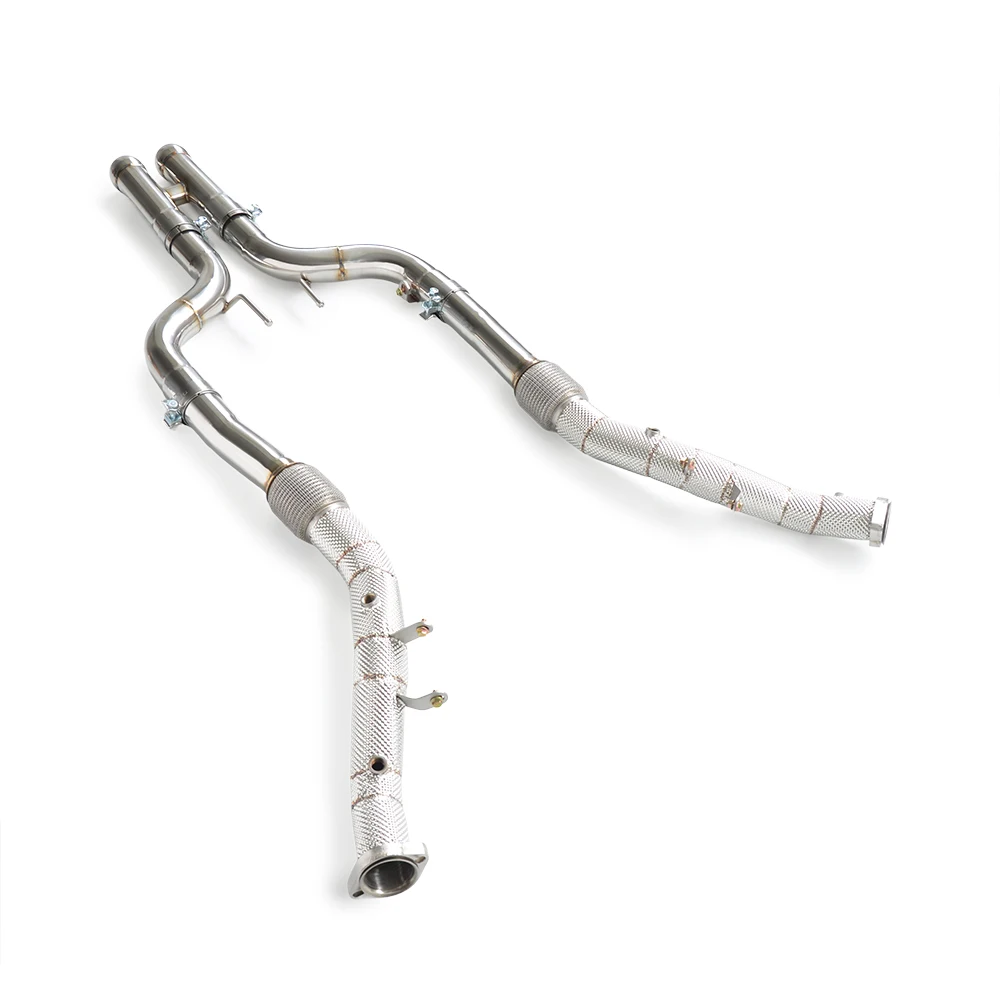

Car downpipe for Mercedes-Benz S63 AMG W222 5.5T 2015-2020 racing performance with insulation downpipe exhaust system