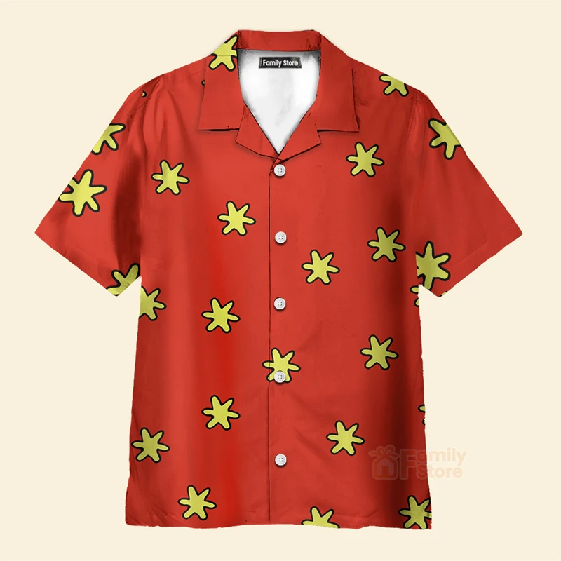 Red Series Tropical Floral Shirt Men 3d Printing Hawaiian Shirts Casual Vacation Lapel Camisa Fashion Beach Short Sleeve Blouse