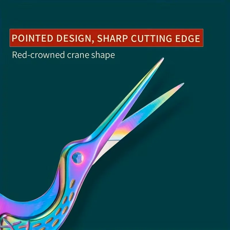 

1pcs Vintage Stainless Steel Crane Nail Scissors, Old-Fashioned Stainless Steel Crane Shears, Tea Scissors, Embroidery Scissors