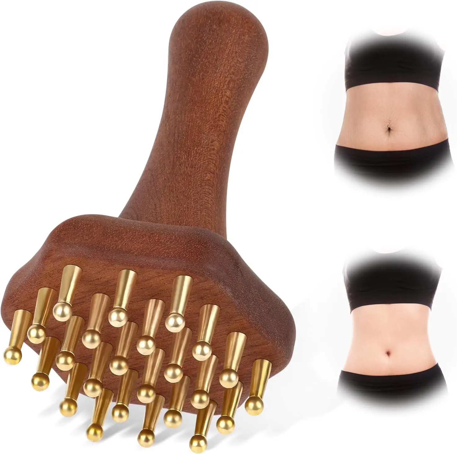 Wood Therapy Massage ToolsLymphatic Drainage Massager Helps Reduce Cellulite for Belly Arms & Legs Anti Cellulite Massager