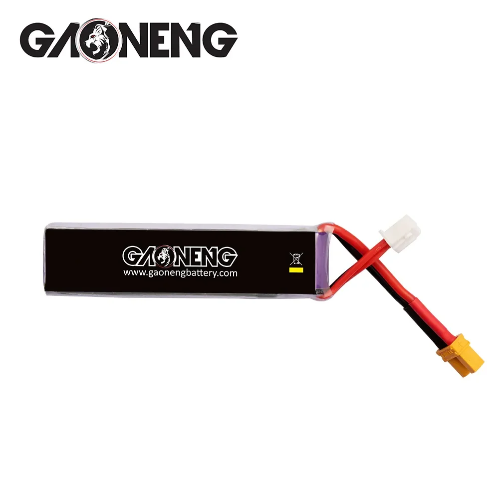 GAONENG GNB LiPo Battery 850mAh 2S 7.6V 60C Long Range With XT30 Plug  For RC FPV Whoop Frame Kit Tinywhoop Racing Drone view 3