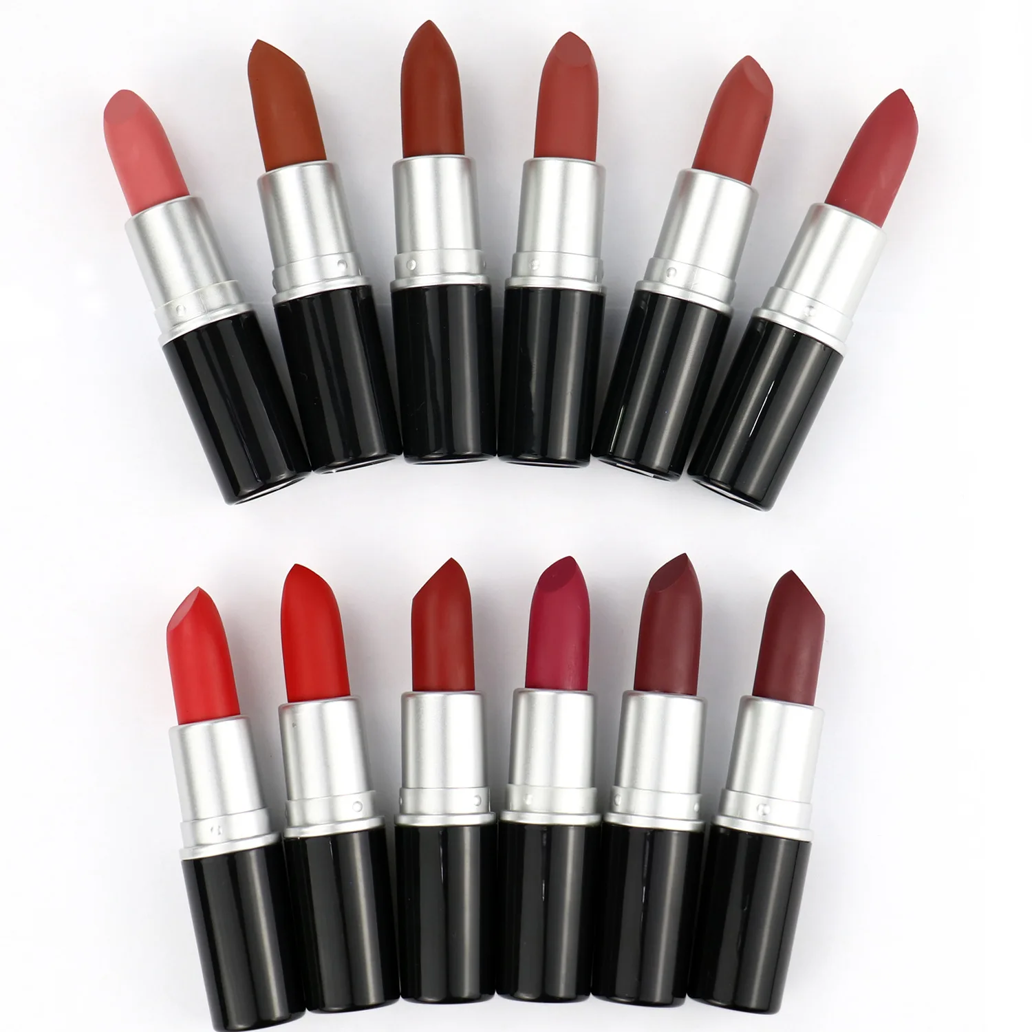 Private Label Matte Lipstick Nude Long Lasting Lip Stick Not Fading Sexy Red Pink Velvet Lipsticks