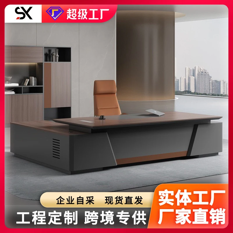 , Simple Modern , Large Executive , CEO Manager , And Chair Set, Office Desk