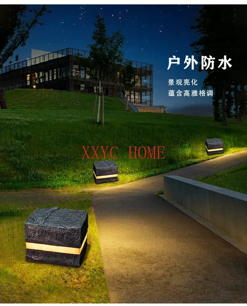 Landscape decorative lights, garden villas, lawn lights, illuminated stone lights