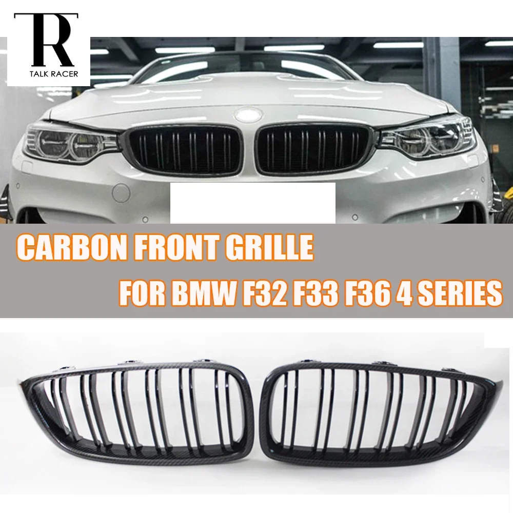 

F32 F33 F36 Carbon Fiber + ABS Front Bumper Grill Grille for BMW F32 F33 F36 420i 428i 435i 420d 425d 430d 435d 2014 2015 2016