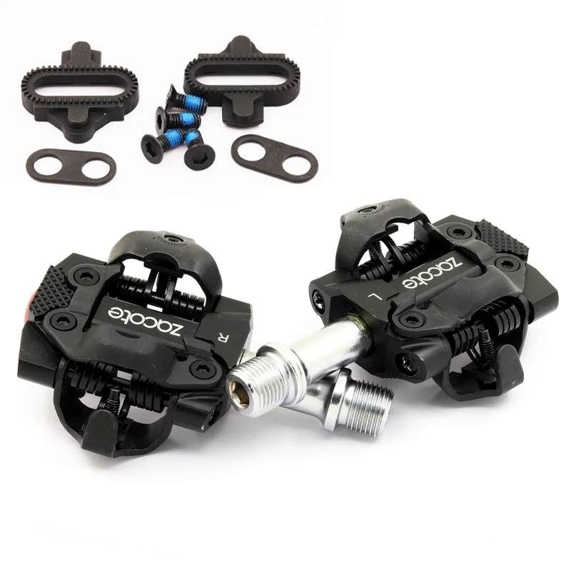 

Lock Shoes Step Bike Pedals MTB Aluminum Self-locking with Clips Doubleside Clipless Pedal SPD Ultralight Bicycle Parts Pedal