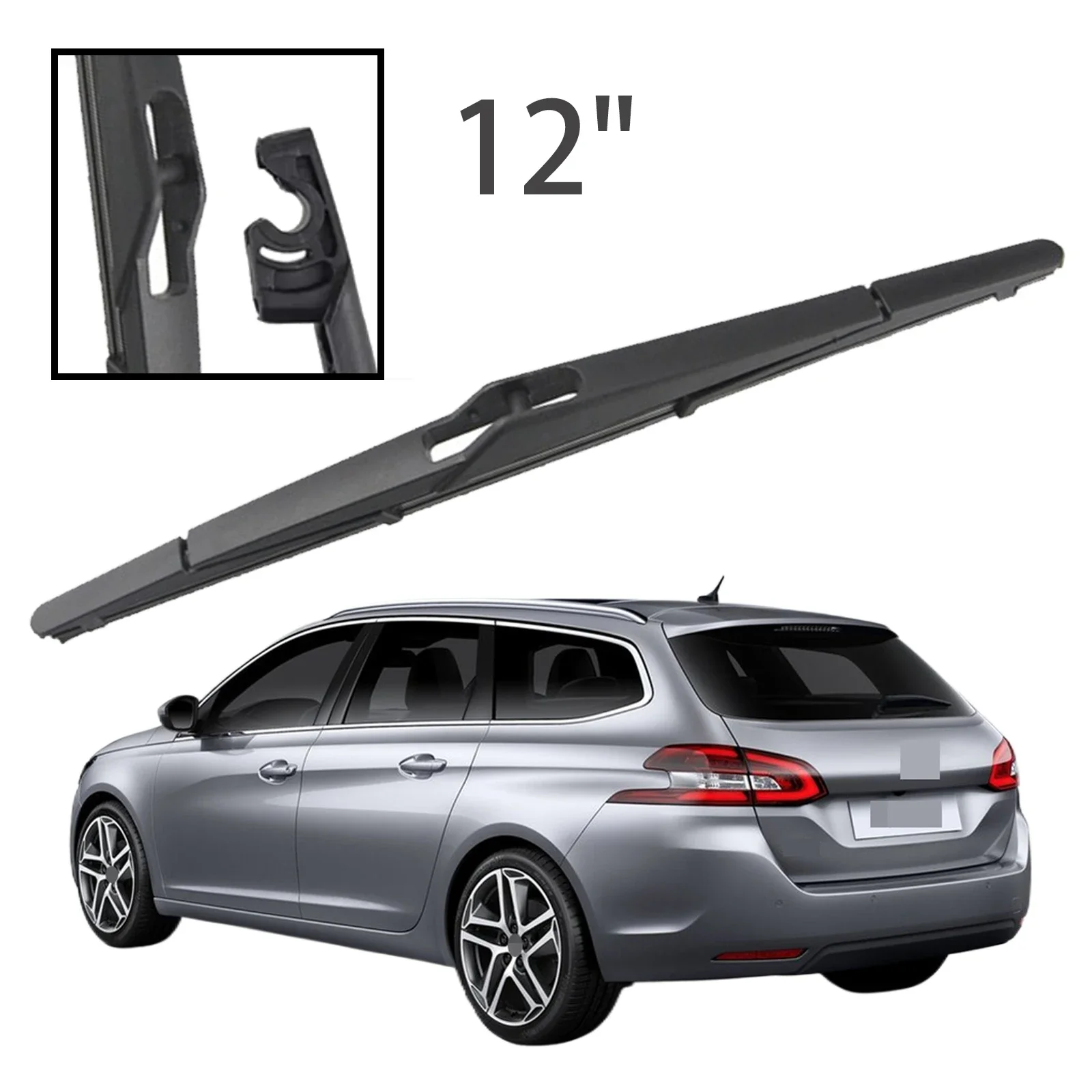 

12" Rear Windshield Windscreen Washer Wiper Blade For Peugeot 308 SW Wagon 308SW T9 Estate 2014-2020 Car Accessories Accsesories