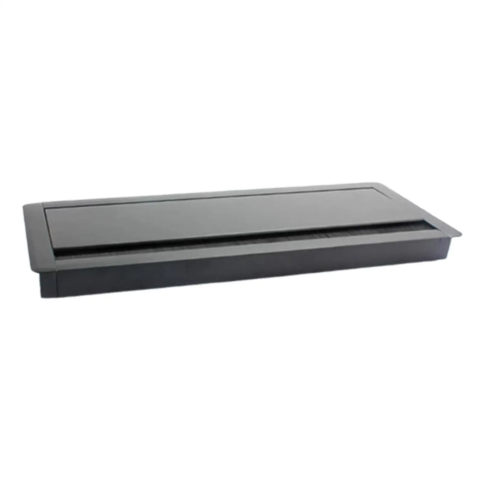 Square Aluminum Alloy Desk Wire Organizer Box Charging Cable Management Solution for Modern Office