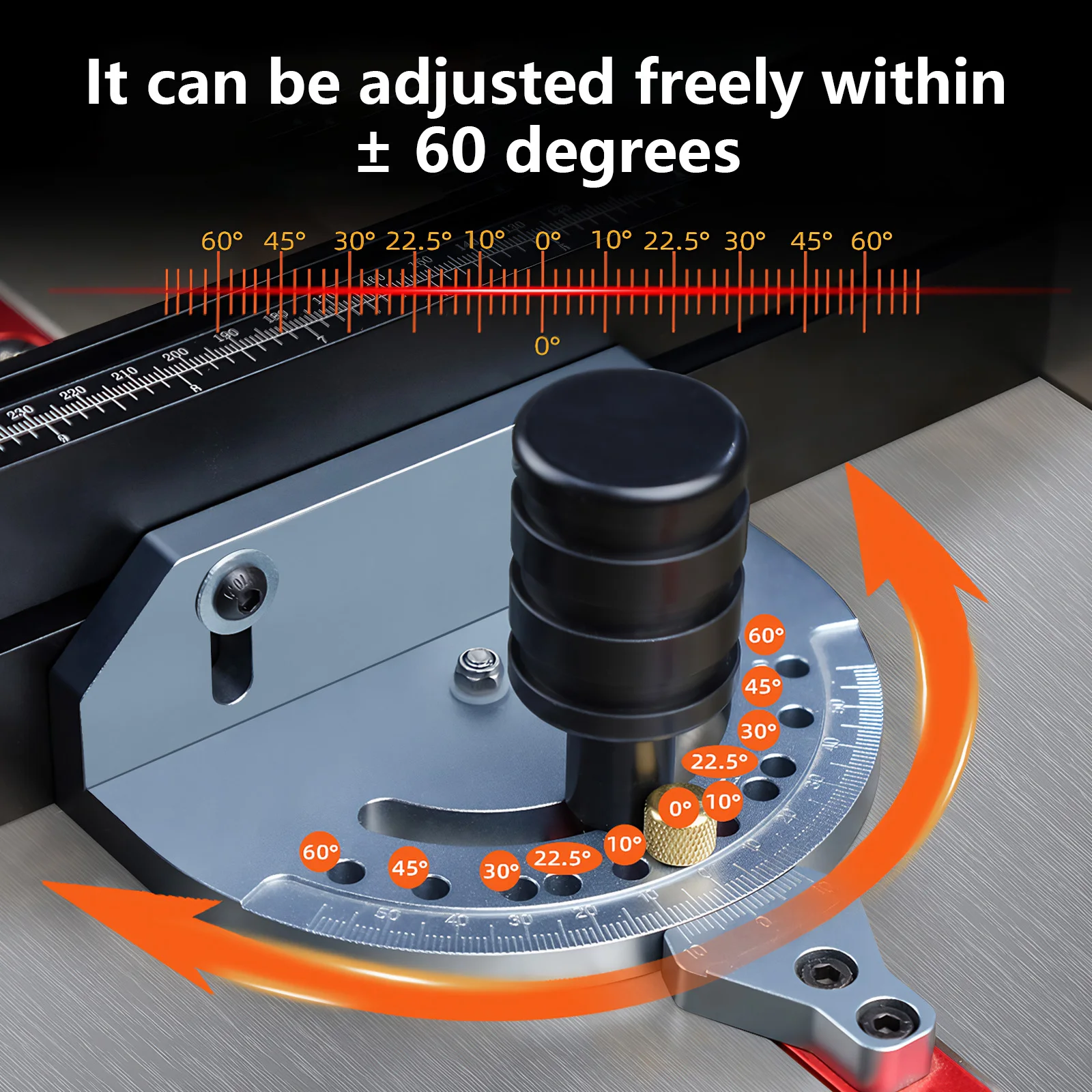 

Woodworking Miter Gauge Adjustable Table Saw Precision Miter Gauge System Standard Slot 3/4 X 3/8 Inches for Woodworking