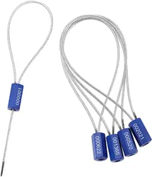 Pull-Tite Truck Container Steel Wire Seal, Anti-Tamper, Disposable Self-Locking Shipping Padlock Cable Wire Seals