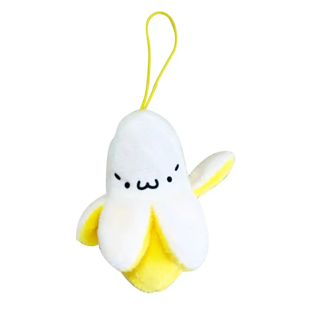 Mini Gift Bags Phone Pendant Cartoon Fruit Ornaments Cute Banana Pendant Key Chains Plush Toy Keyrings