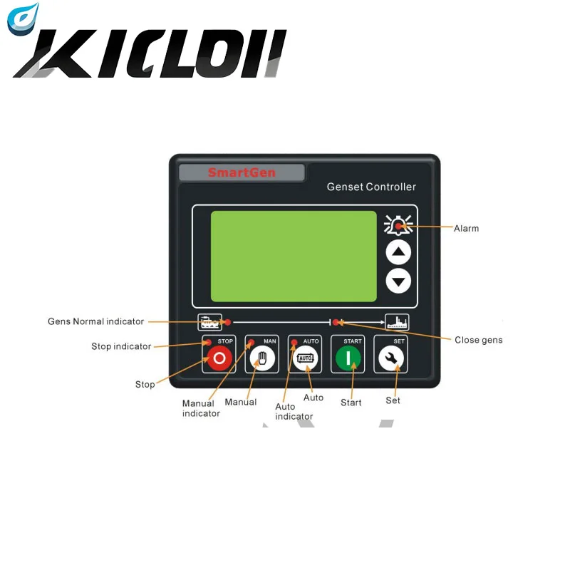 HSC940 SmartGen Gas Genset Control Module Auto Start Stop Monitor Generator Controller LCD Display For Single Machine Automation