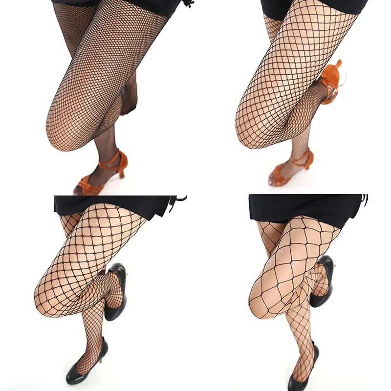 Sexy Damen S-XL Netz-Strumpfhose Schwarz Durchsichtige Strümpfe Netzstrümpfe Club-Party-Strumpfwaren Damen-Leggings Kleid-Accessoires – Detail 2