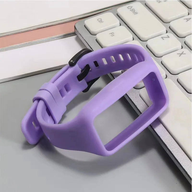 Smart Strap For Huawei Band 8 9 Silicone Integrated Glossy Bracelet Colorful Fitness Watch For Honor Band 9 7 6 Sports Wristband