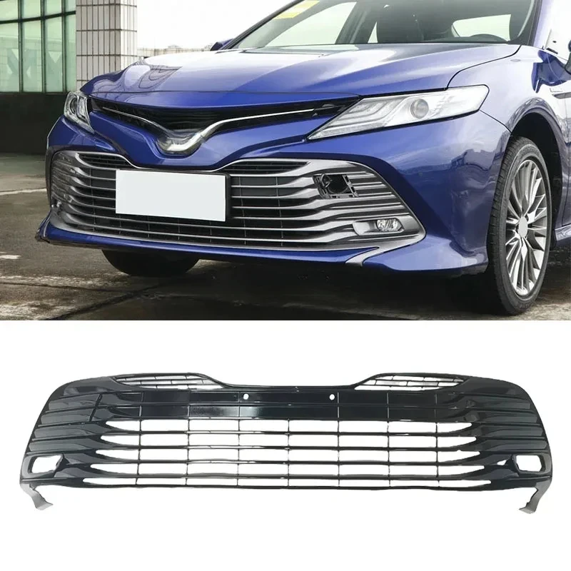 

For 2018 Bumper Grille Glossy Black Luxury Version 53102-06160 Car Accessories Auto Front Bumpers for 2018