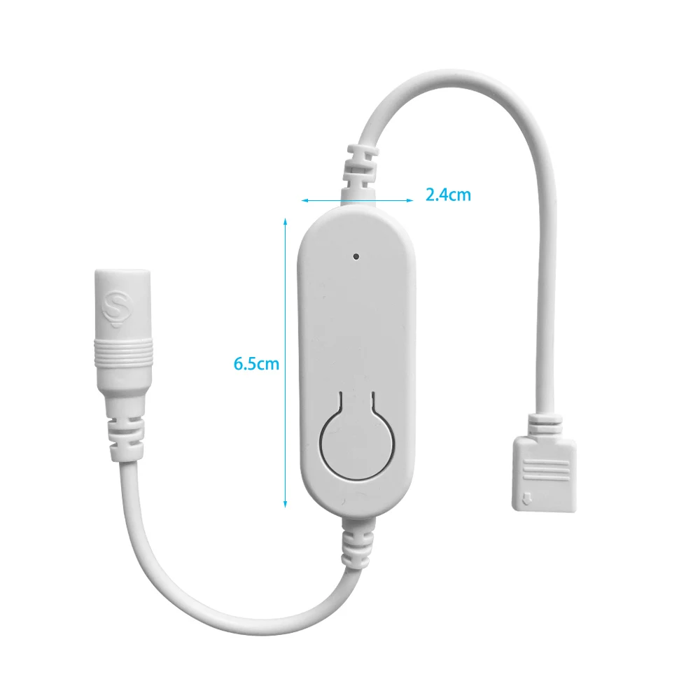 Imagem -04 - Tuya Wifi Led Strip Light Controller Dimmer de Lâmpada Branco Quente e Frio Ajustar Pinos Funciona com Alexa e Google Luzes de Fita Cct dc 12v24v