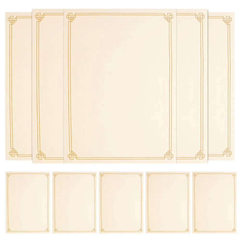 

15 Sheets Blank Certificate Paper Writable Printable A4 School Awards Diploma Recognition Document Certificate Paper for Kids