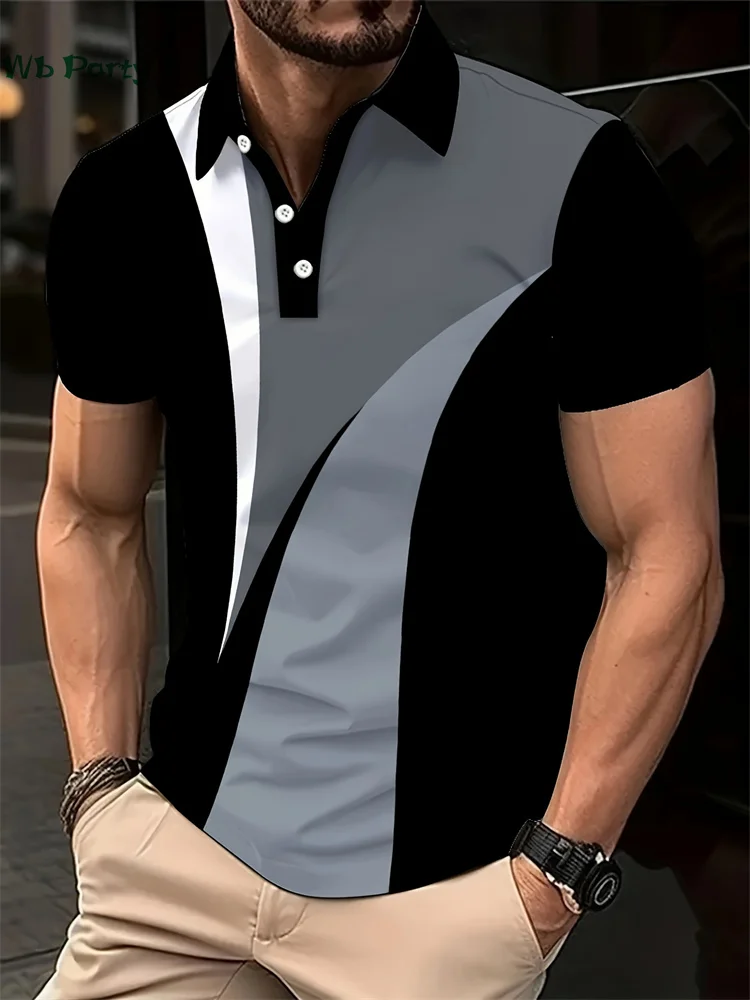 

Fashion Simple Men's Shirts T Men's Lapel Polo Shirt for Men Short Sleeve Tee Casual T shirt Men Breathable Men's Clothing Tops